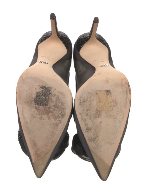 Christian Dior Mesh Crystal Embellishments Pumps