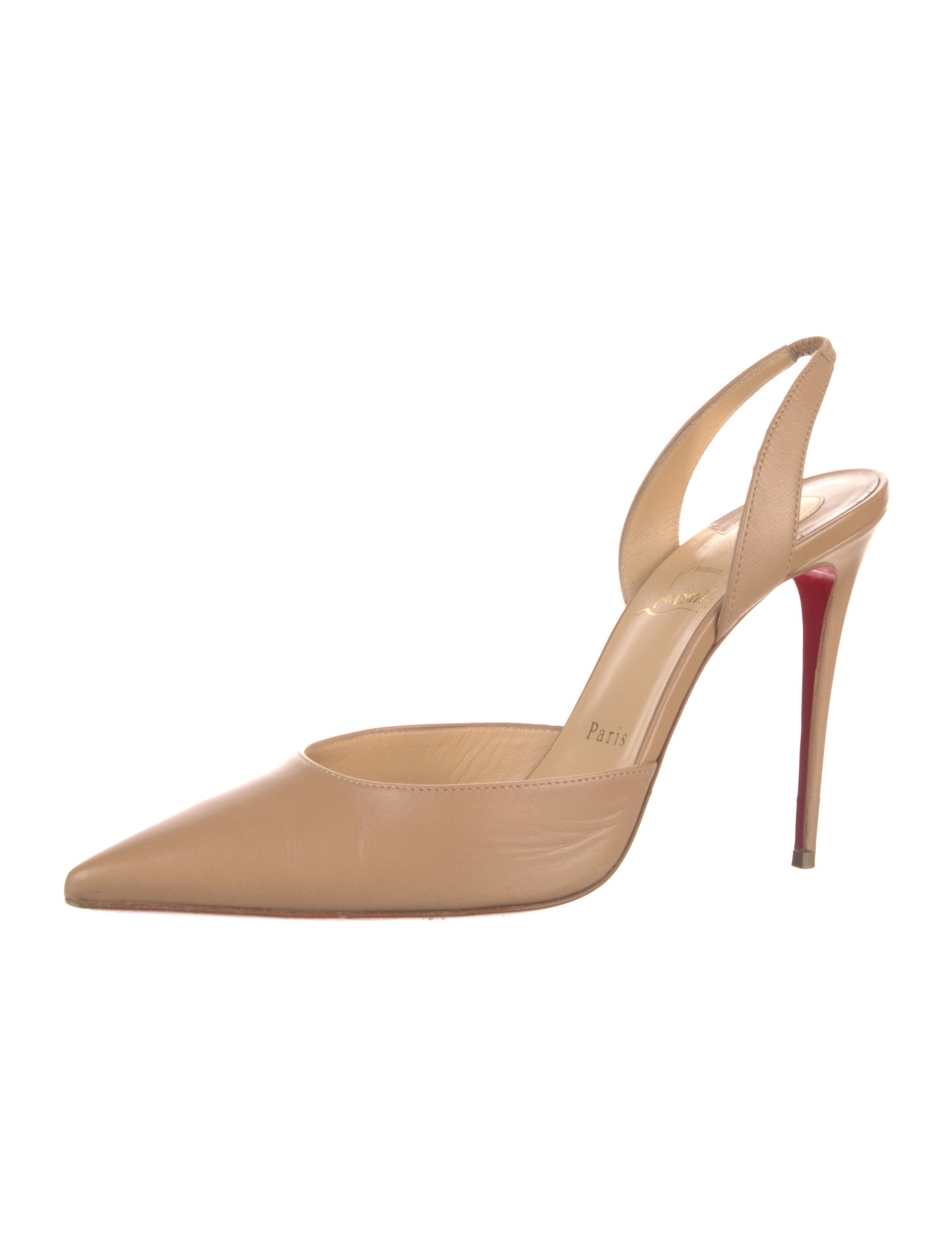 Christian Louboutin Leather Slingback Pumps