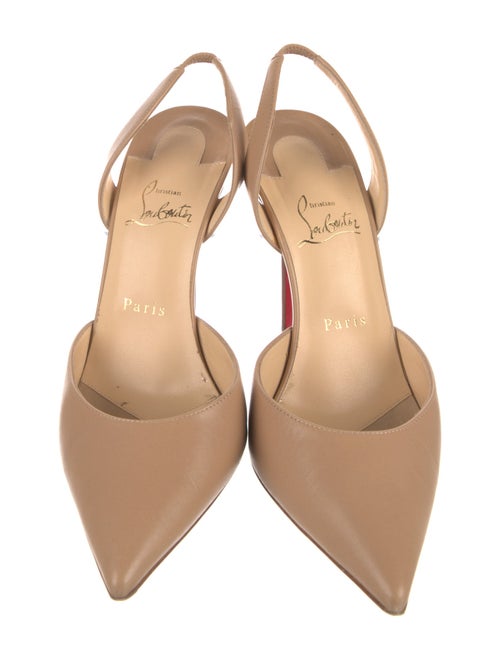 Christian Louboutin Leather Slingback Pumps