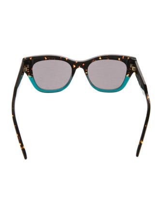 Christian Dior Cannage Pattern Wayfarer Sunglasses