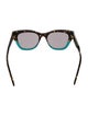 Christian Dior Cannage Pattern Wayfarer Sunglasses
