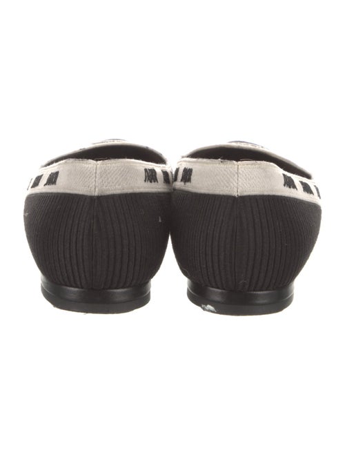 Christian Dior Printed Embroidered Accent Flats