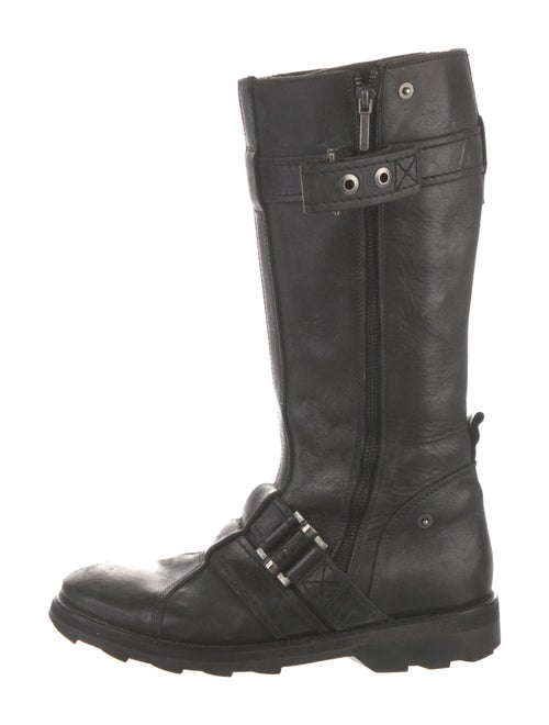 Christian Dior Leather Moto Boots