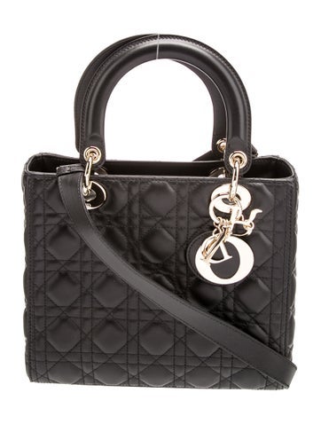 Christian Dior Handle Bags Cannage Lady Medium 2022