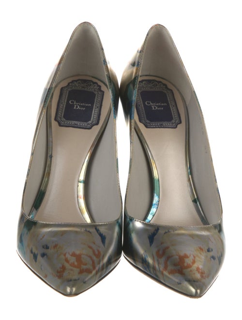 Christian Dior Patent Leather Printed Pumps