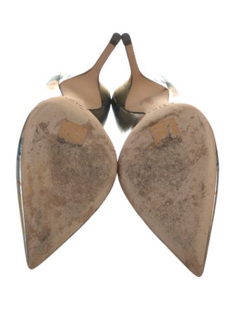 Christian Dior Patent Leather Printed Pumps