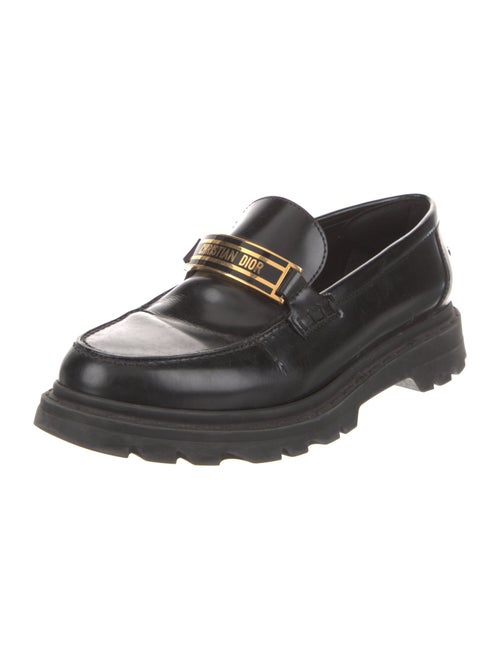 Christian Dior Signature Logo Leather Loafers