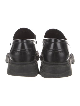 Christian Dior Signature Logo Leather Loafers