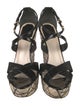 Christian Dior Cannage Pattern Patent Leather Sandals