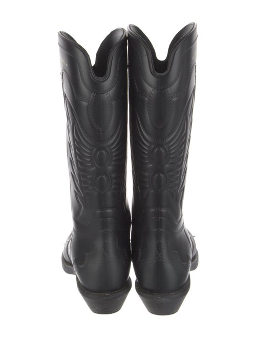 Christian Dior Rubber Embroidered Accent Rain Boots