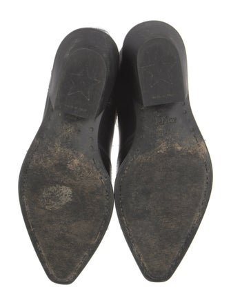 Christian Dior Rubber Embroidered Accent Rain Boots