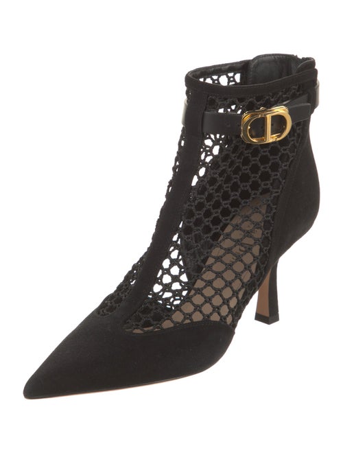 Christian Dior Suede Mesh Accents Boots