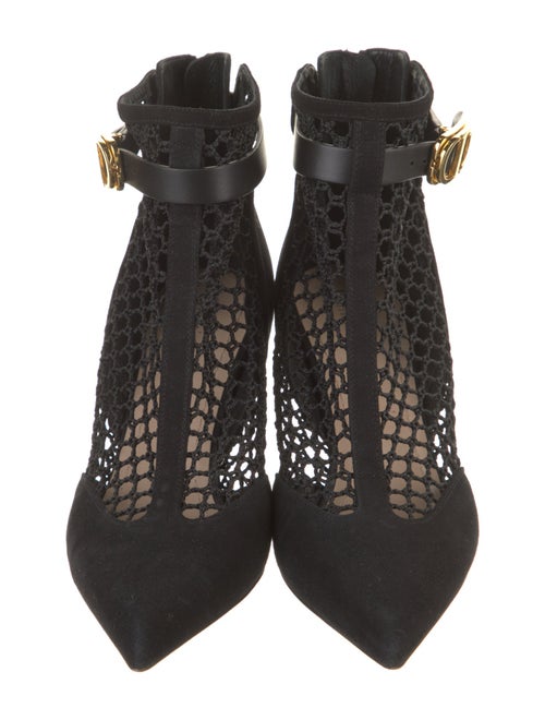 Christian Dior Suede Mesh Accents Boots