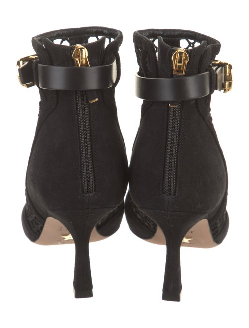 Christian Dior Suede Mesh Accents Boots