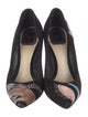 Christian Dior Suede Printed Slingback Pumps