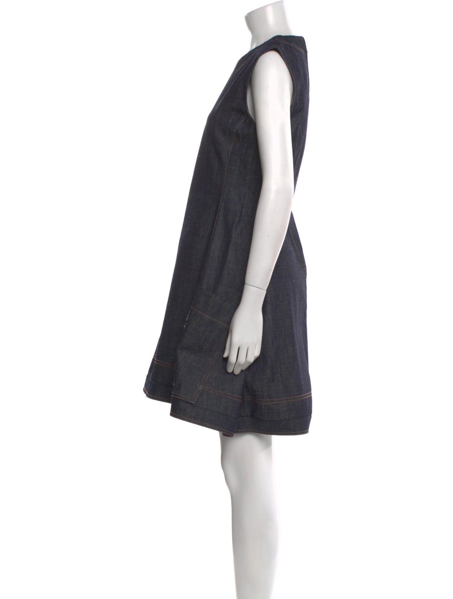 Christian Dior Crew Neck Mini Dress