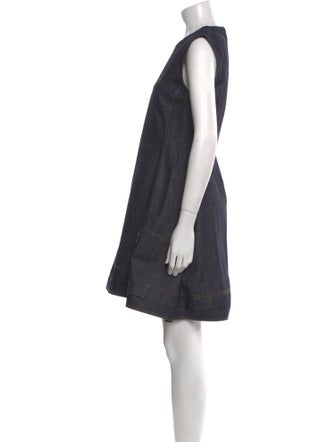 Christian Dior Crew Neck Mini Dress