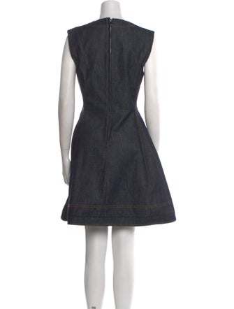Christian Dior Crew Neck Mini Dress