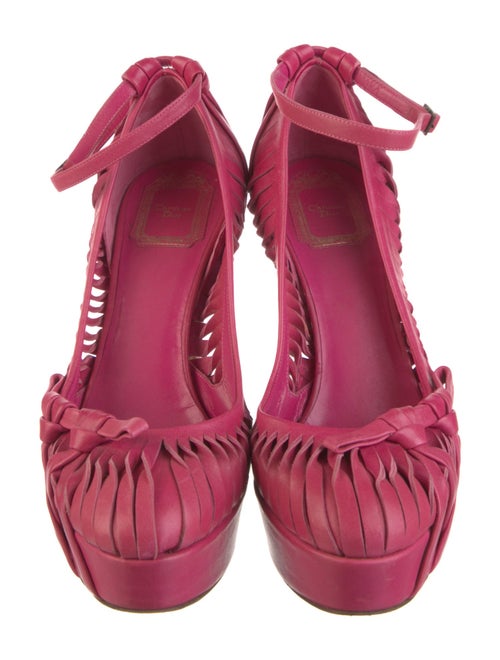 Christian Dior Leather Bow Accents Pumps