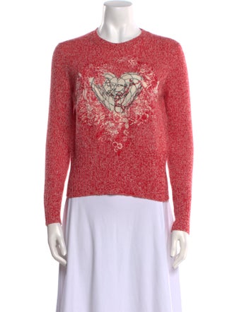 Christian Dior Wool Graphic Print Sweater