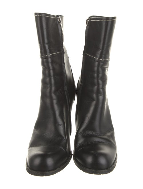 Christian Dior Leather Moto Boots