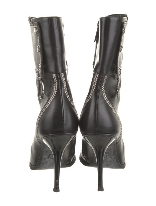 Christian Dior Leather Moto Boots