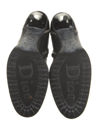 Christian Dior Leather Moto Boots