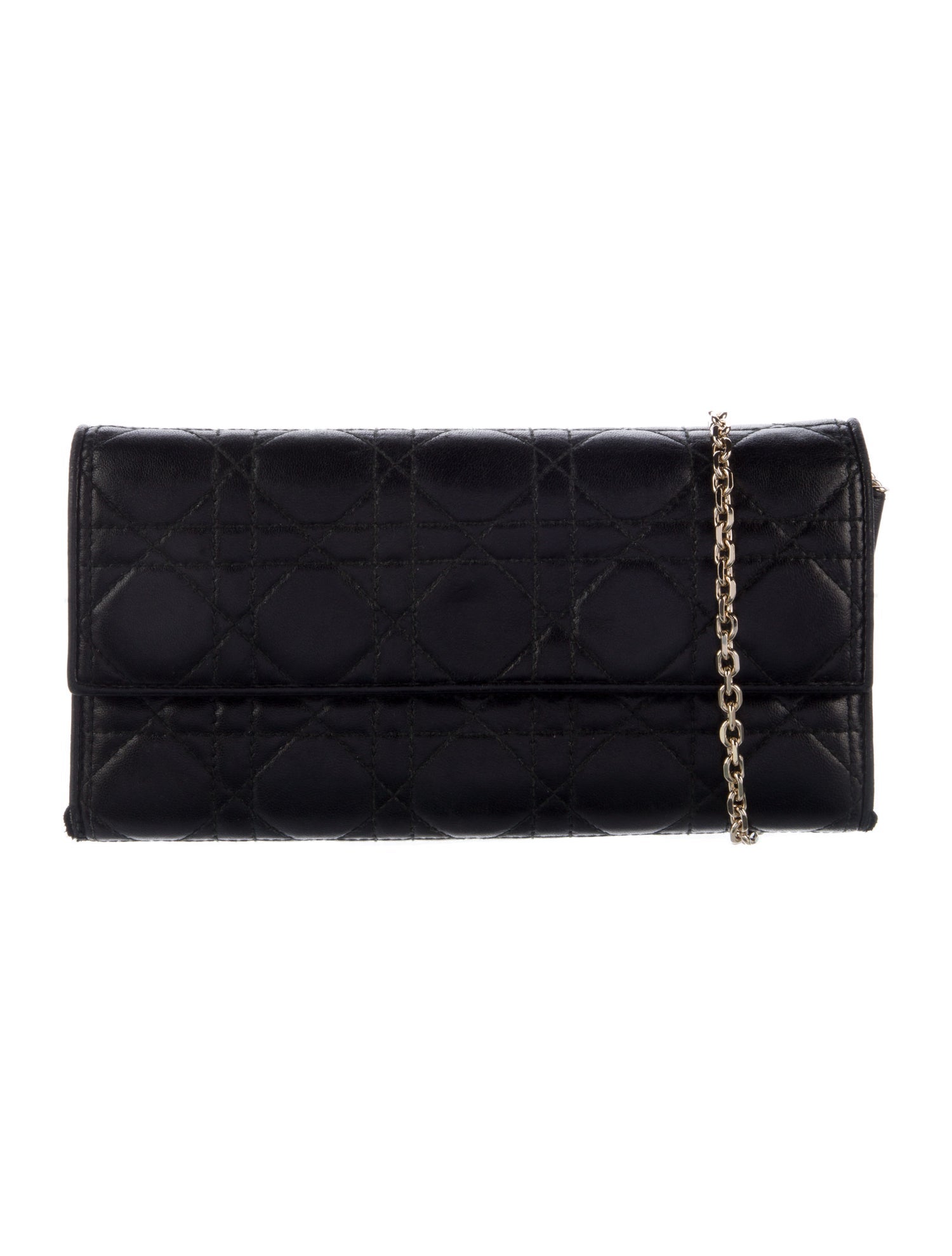 Christian Dior 2014 Lady Dior Wallet On Chain Continental Wallet