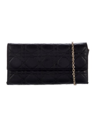 Christian Dior 2014 Lady Dior Wallet On Chain Continental Wallet