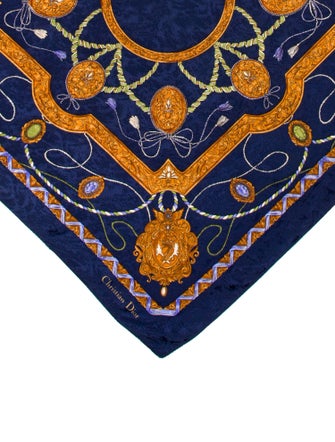 Christian Dior Silk Printed Scarf