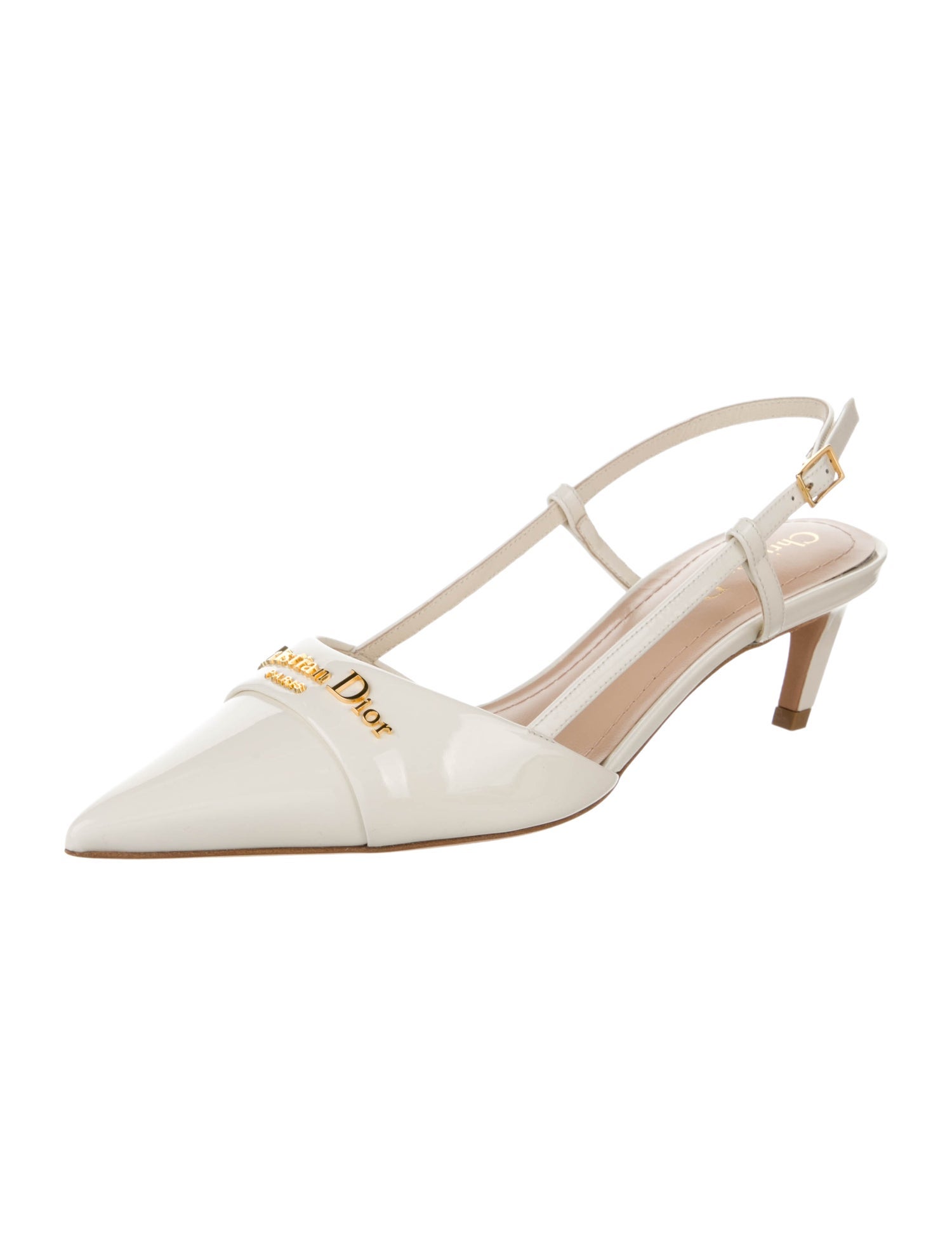 Christian Dior Patent Leather Slingback Pumps