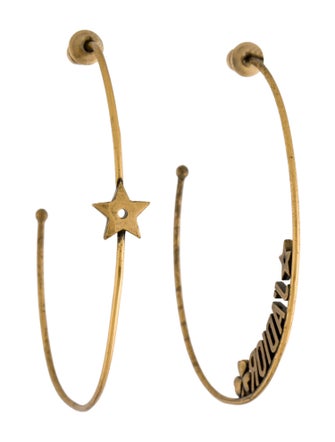 Christian Dior J'Adior Asymmetric Hoop Earrings