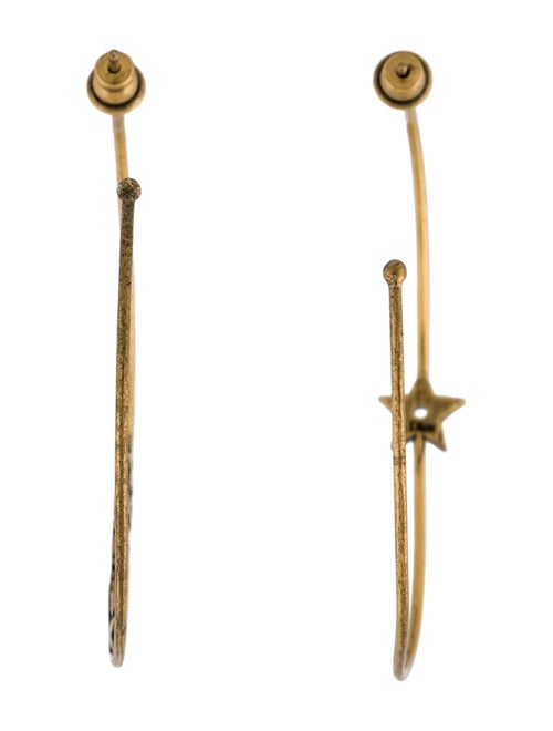 Christian Dior J'Adior Asymmetric Hoop Earrings