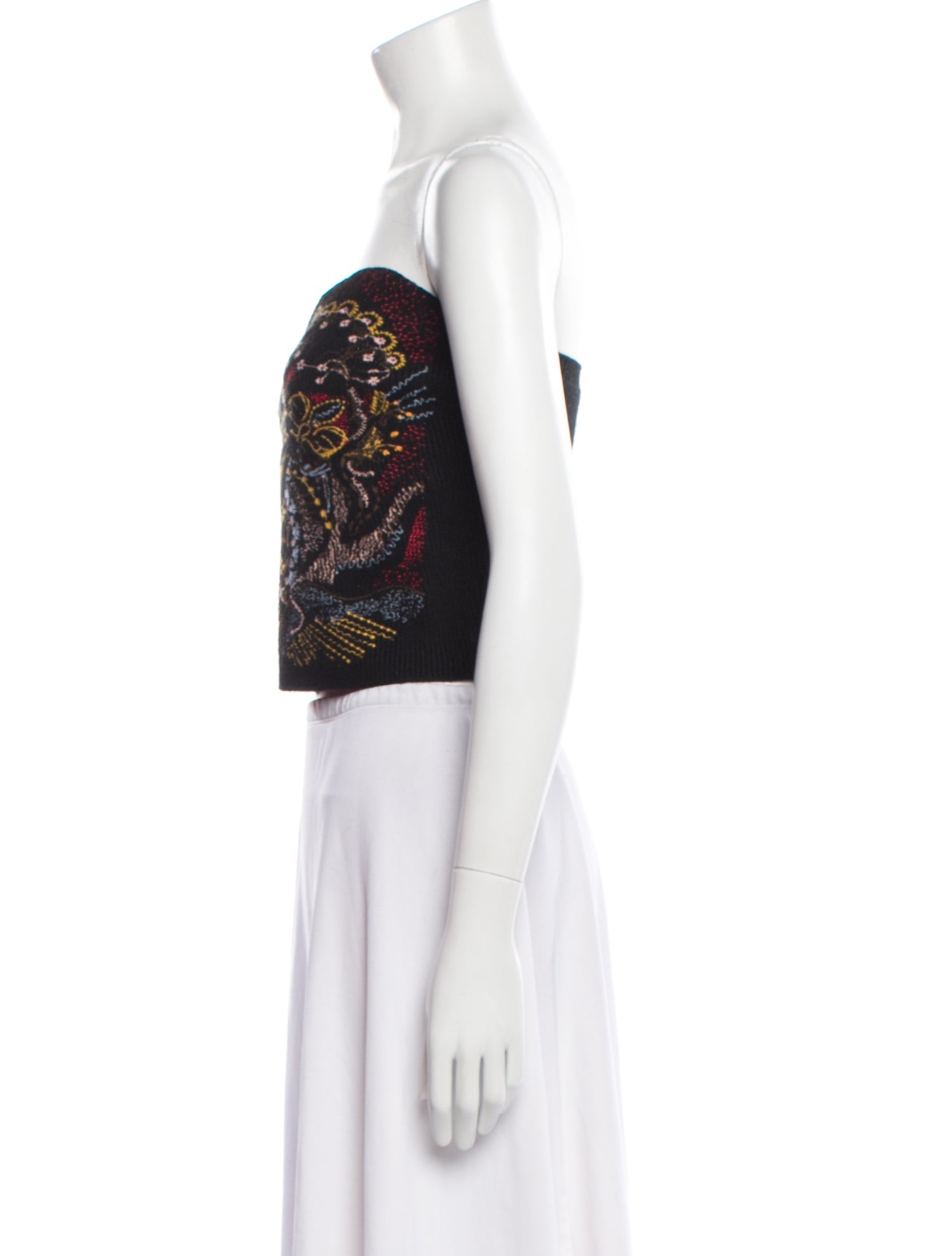 Christian Dior Cashmere Printed Crop Top