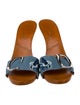 Christian Dior Denim Studded Accents Slides