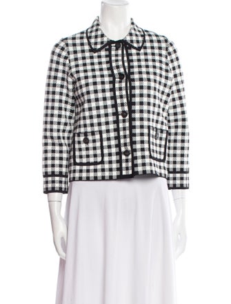 Christian Dior Plaid Print Evening Jacket