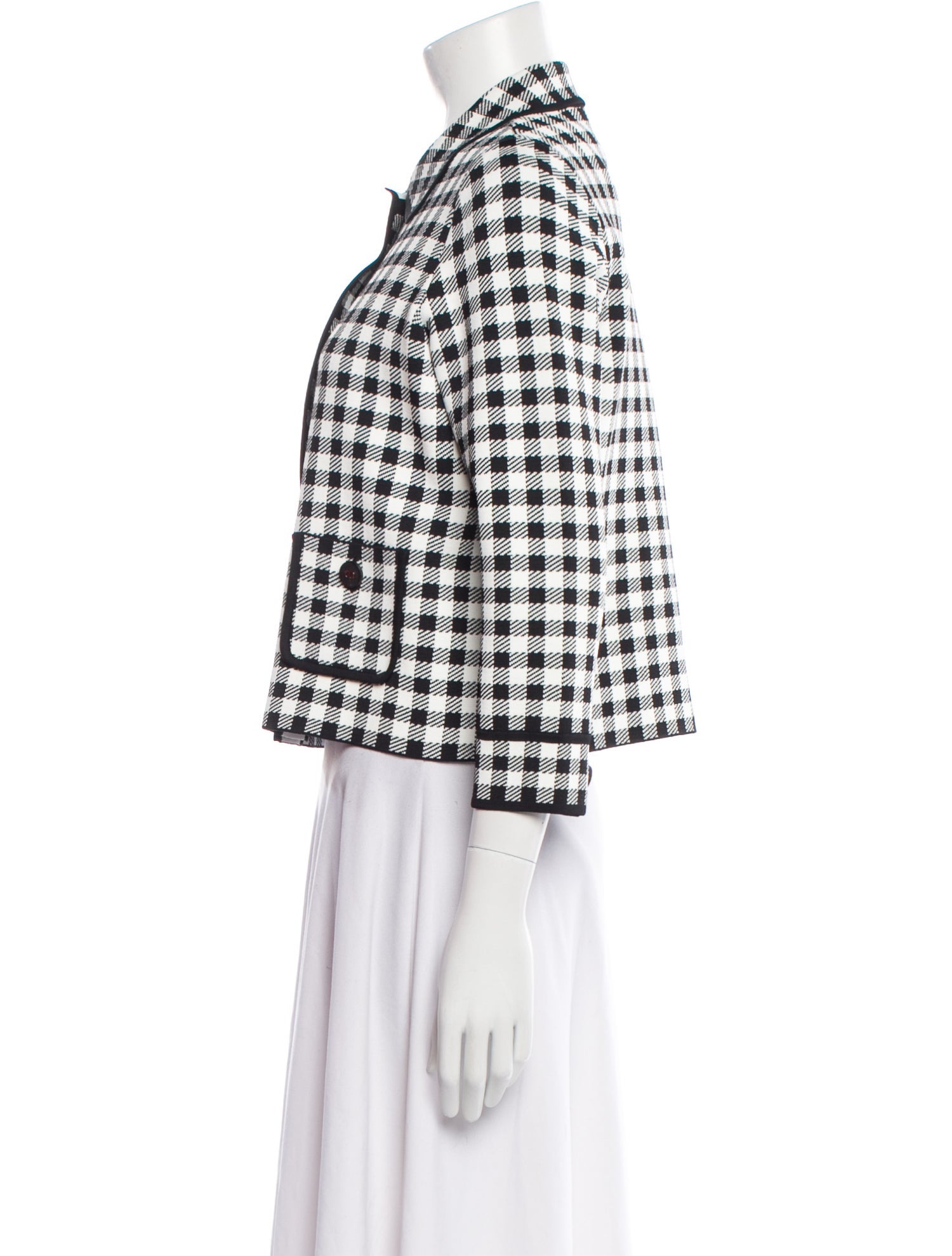 Christian Dior Plaid Print Evening Jacket