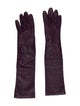 Christian Dior Solid Leather Gloves