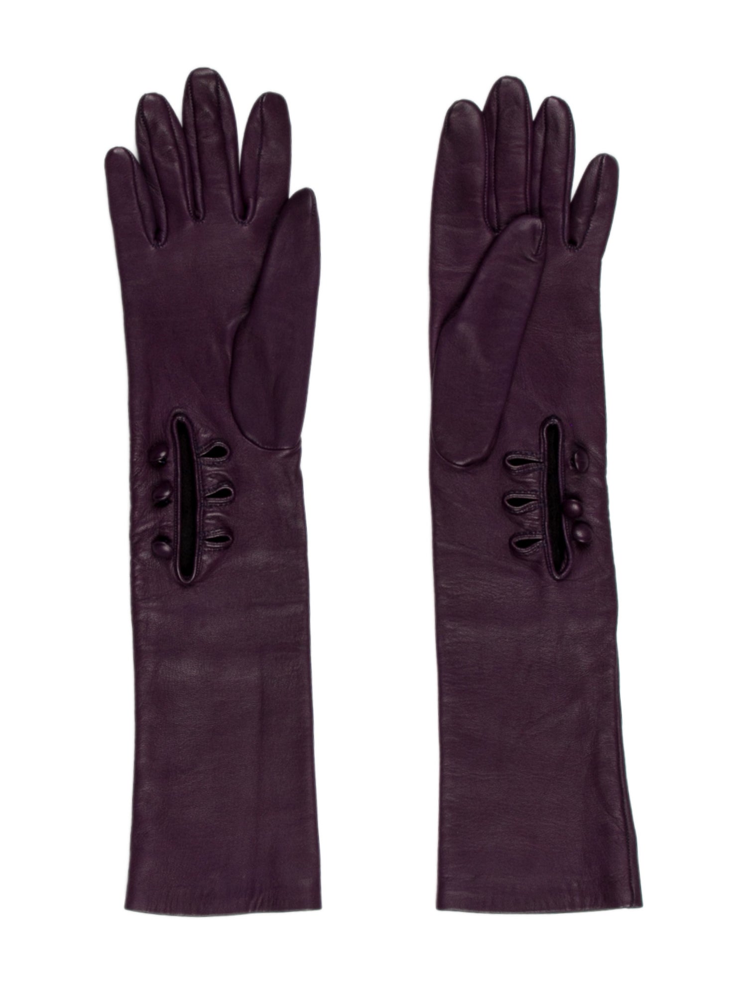 Christian Dior Solid Leather Gloves
