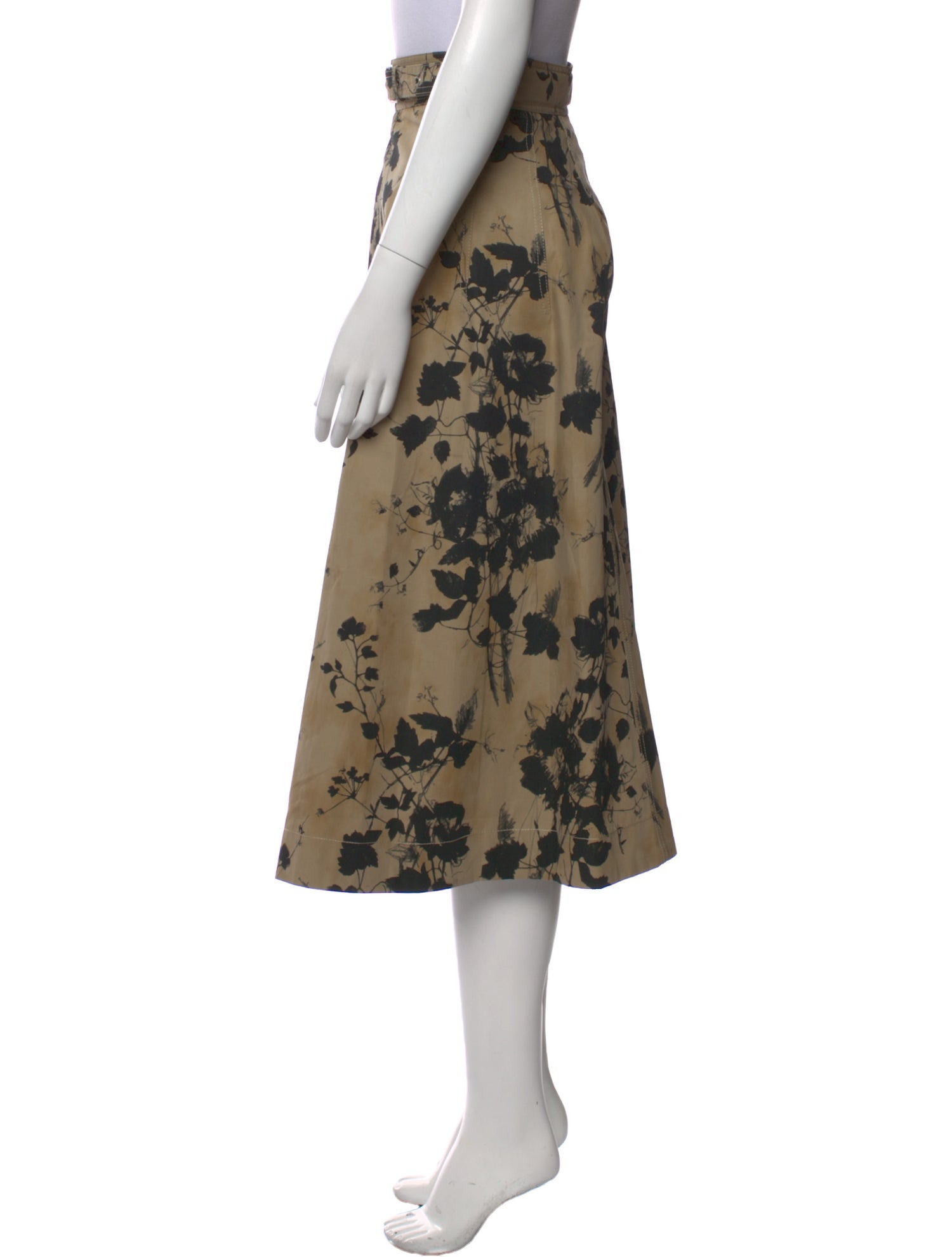 Christian Dior Floral Print Midi Length Skirt w/ Tags