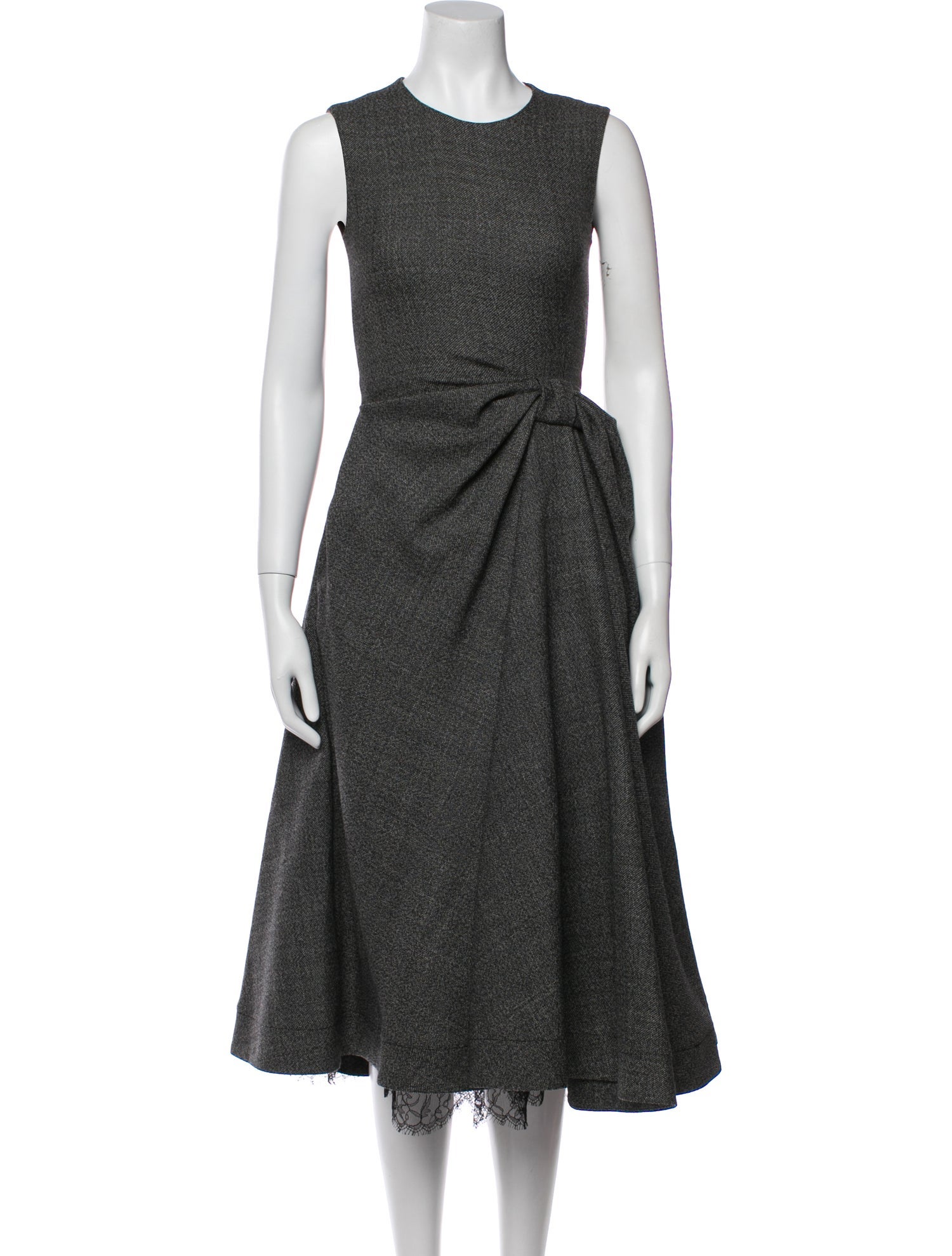 Christian Dior Virgin Wool Midi Length Dress