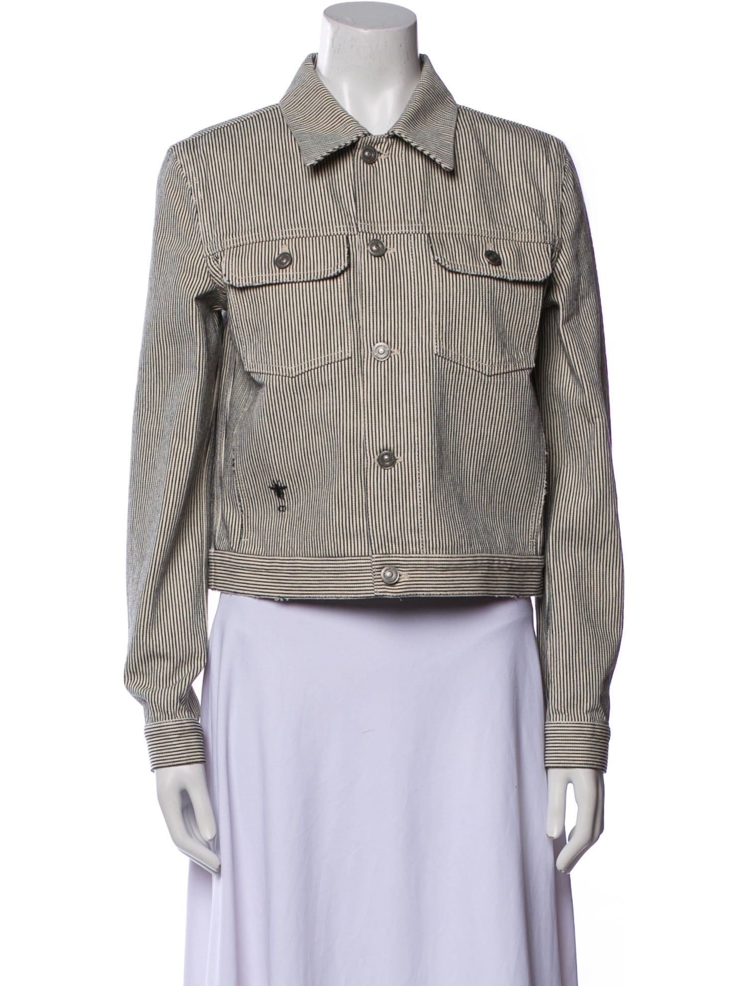 Christian Dior 2024 Striped Denim Jacket w/ Tags