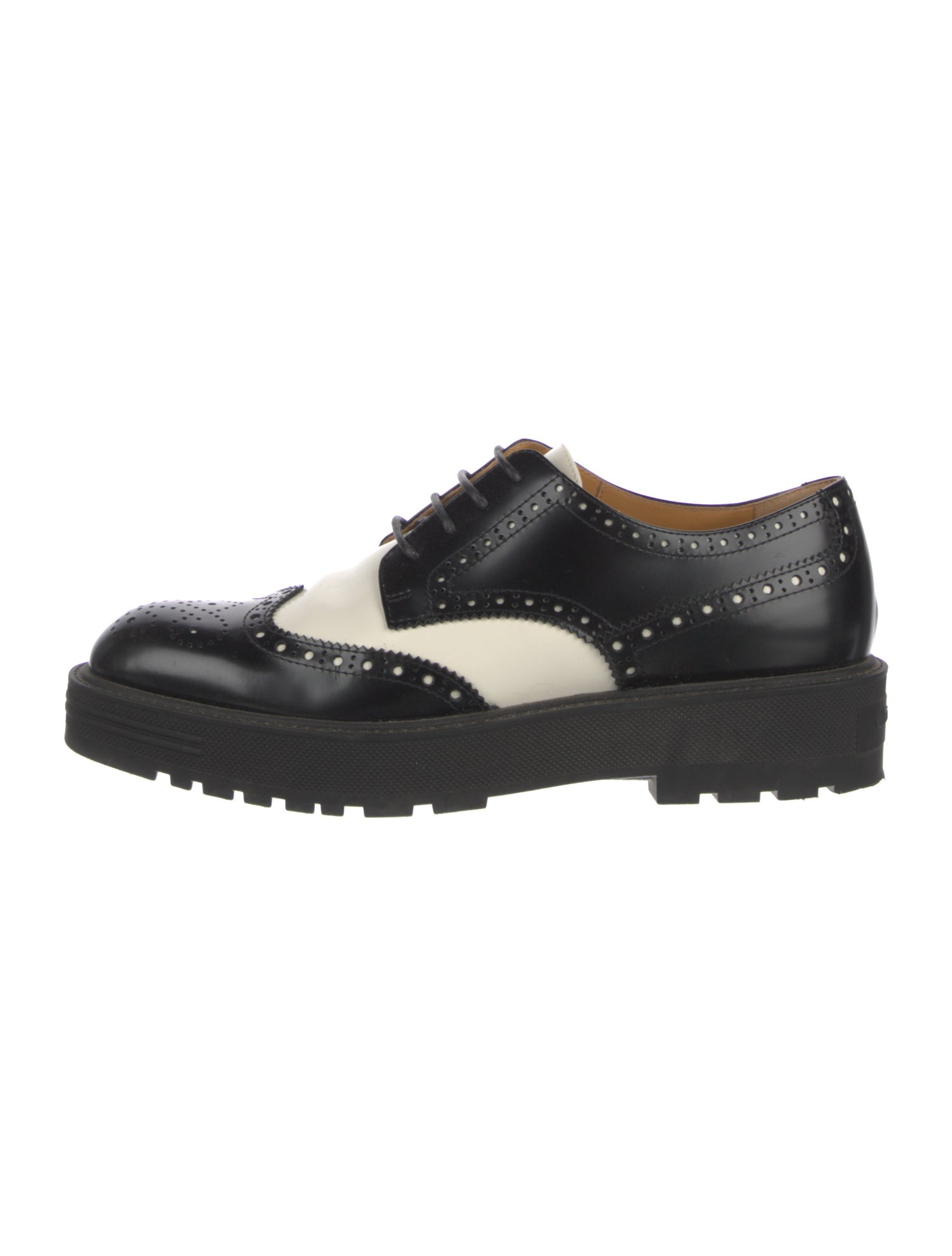 Christian Dior Bee Accent Leather Oxfords