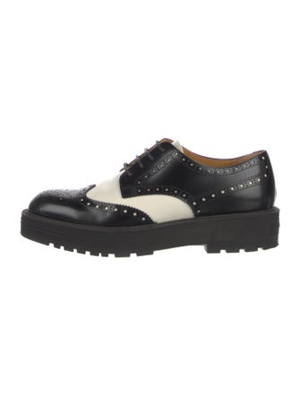 Christian Dior Bee Accent Leather Oxfords