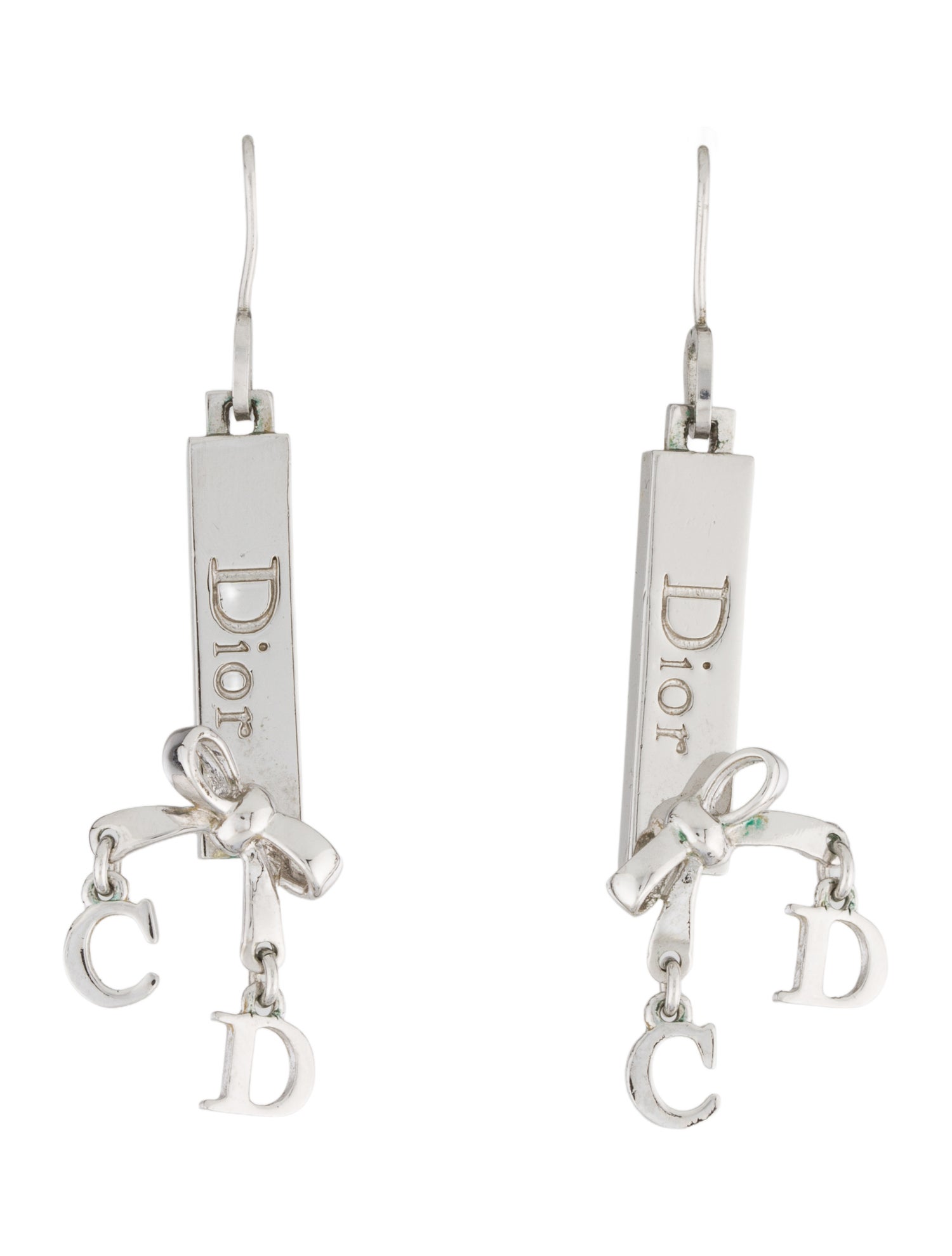 Christian Dior Vintage Bow Drop Earrings