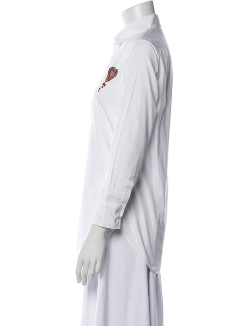 Christian Dior Long Sleeve Button-Up Top