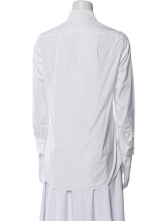 Christian Dior Long Sleeve Button-Up Top