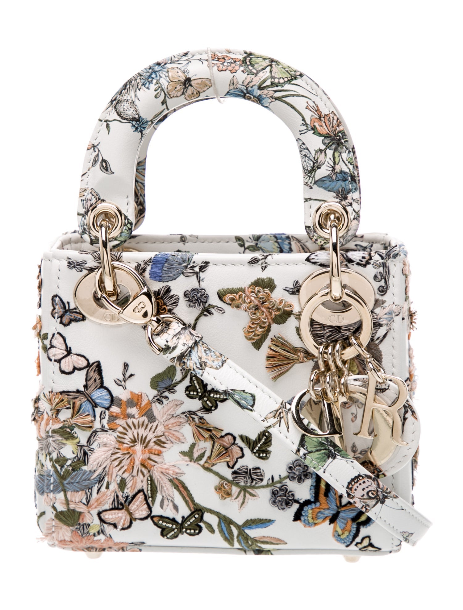 Christian Dior Leather Lady Dior Super Mini 2023