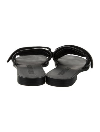 Christian Dior Cannage Pattern Leather Slides