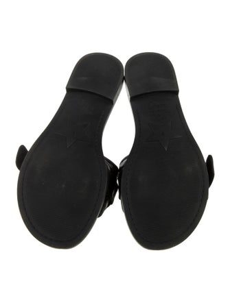 Christian Dior Cannage Pattern Leather Slides